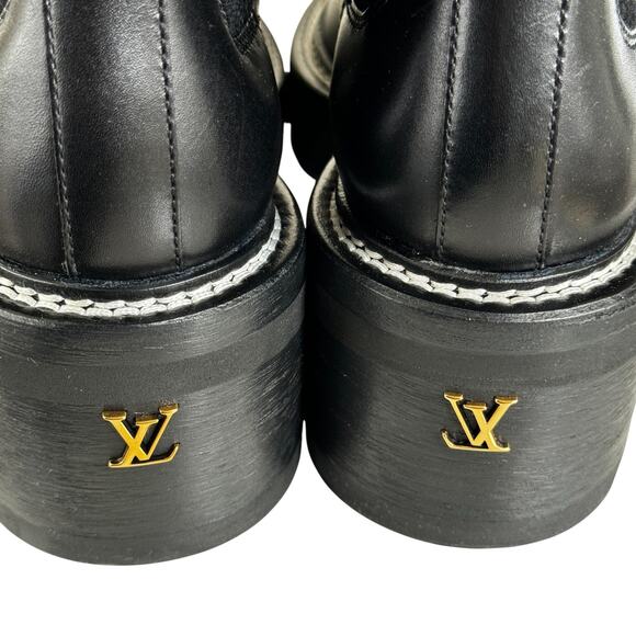 Louis Vuitton LV Beaubourg Ankle‎ Boot Black EU 38 US 7 NWOB - Picture 5 of 10